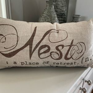 Pottery Barn “nest” accent pillow